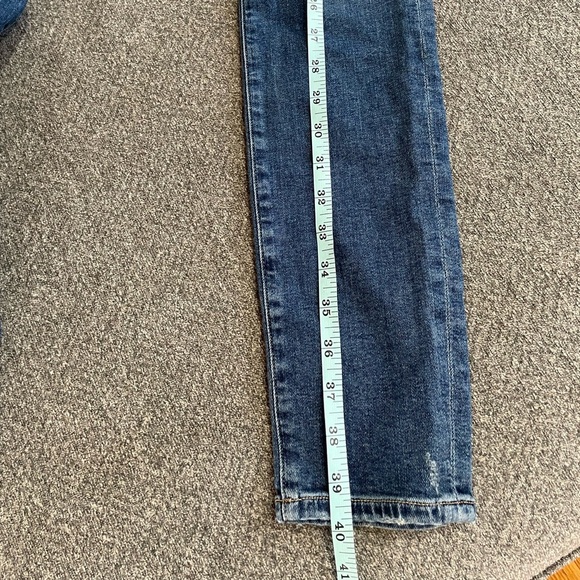 Citizens Of Humanity Chrissy Uber High Rise Skinny Distressed Jeans Size 27 - Picture 9 of 10